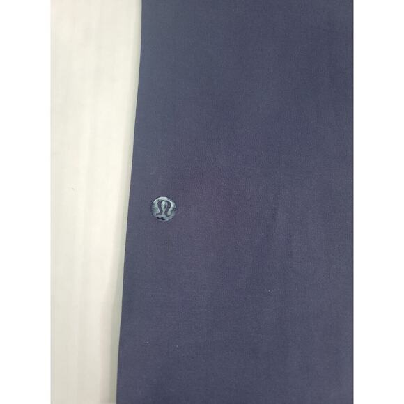 Lululemon SZ 4 City Trek Trouser Pants Mid Rise Blue Reflective Hem - Picture 8 of 8